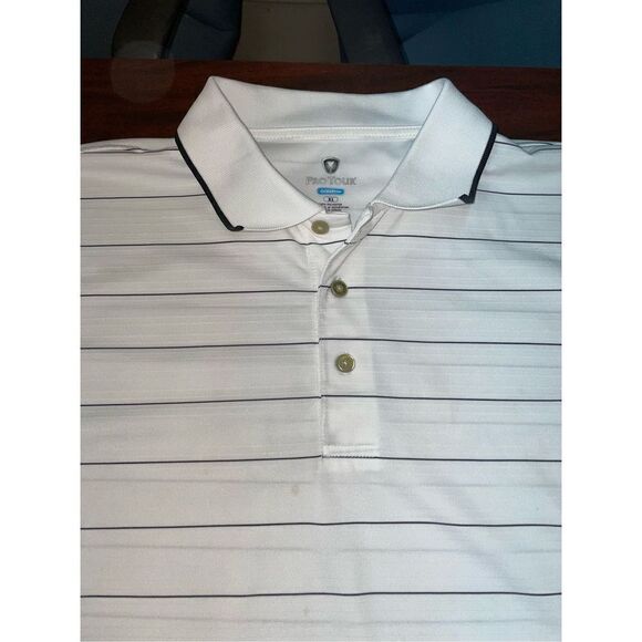 Pro Tour Coolplay Stripe Mens Golf Polo Shirt Size X-Large - Picture 5 of 10